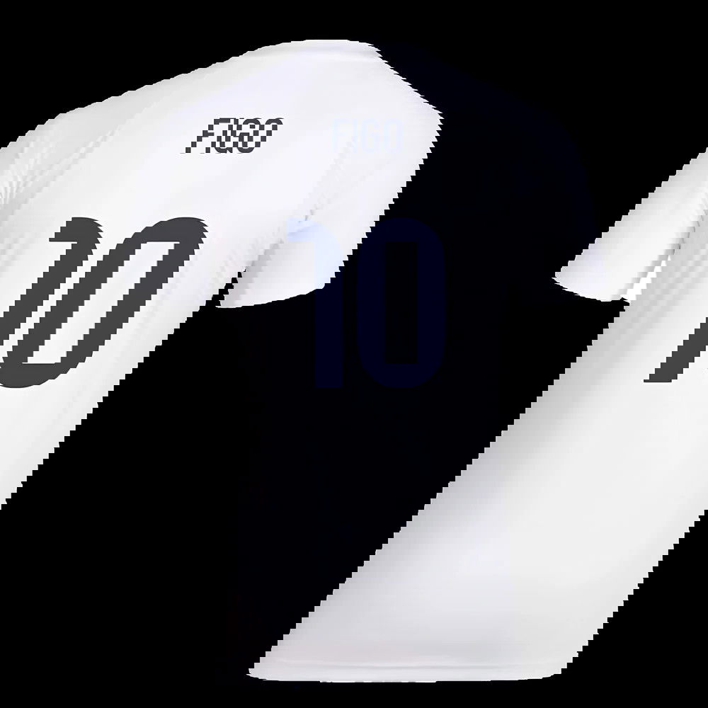 2025-2026 Real Madrid Seasonal Graphic Tee (White) (Figo 10)