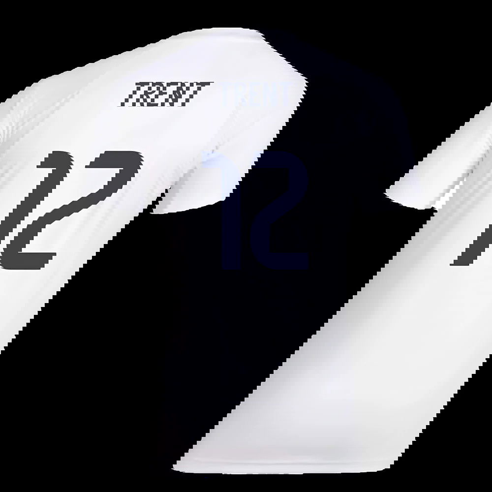 2025-2026 Real Madrid Seasonal Graphic Tee (White) (Trent 12)
