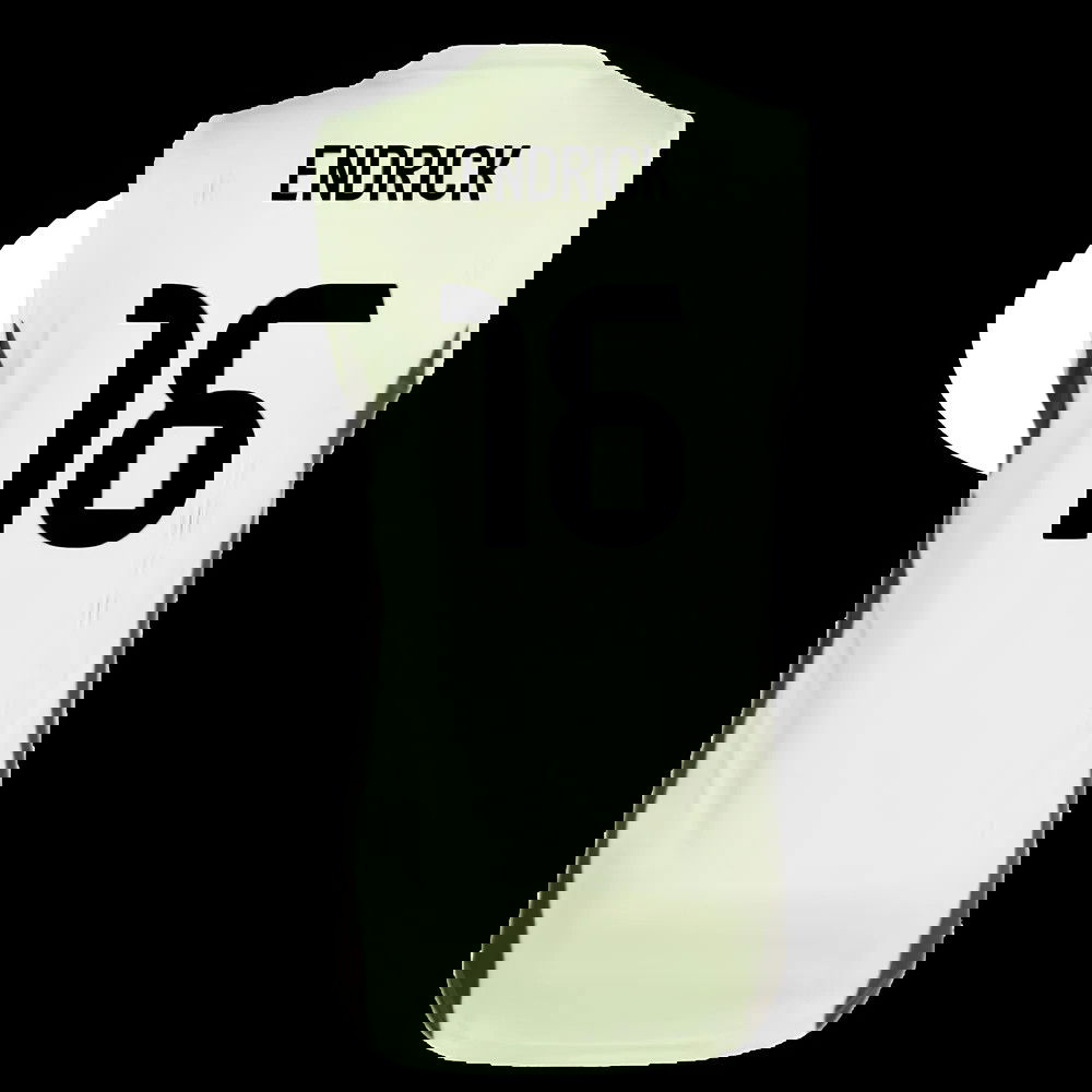 2025-2026 Real Madrid Sleeveless Training Jersey (Almost Lime) (Endrick 16)