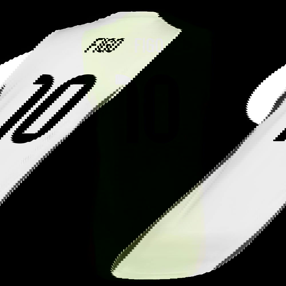 2025-2026 Real Madrid Sleeveless Training Jersey (Almost Lime) (Figo 10)