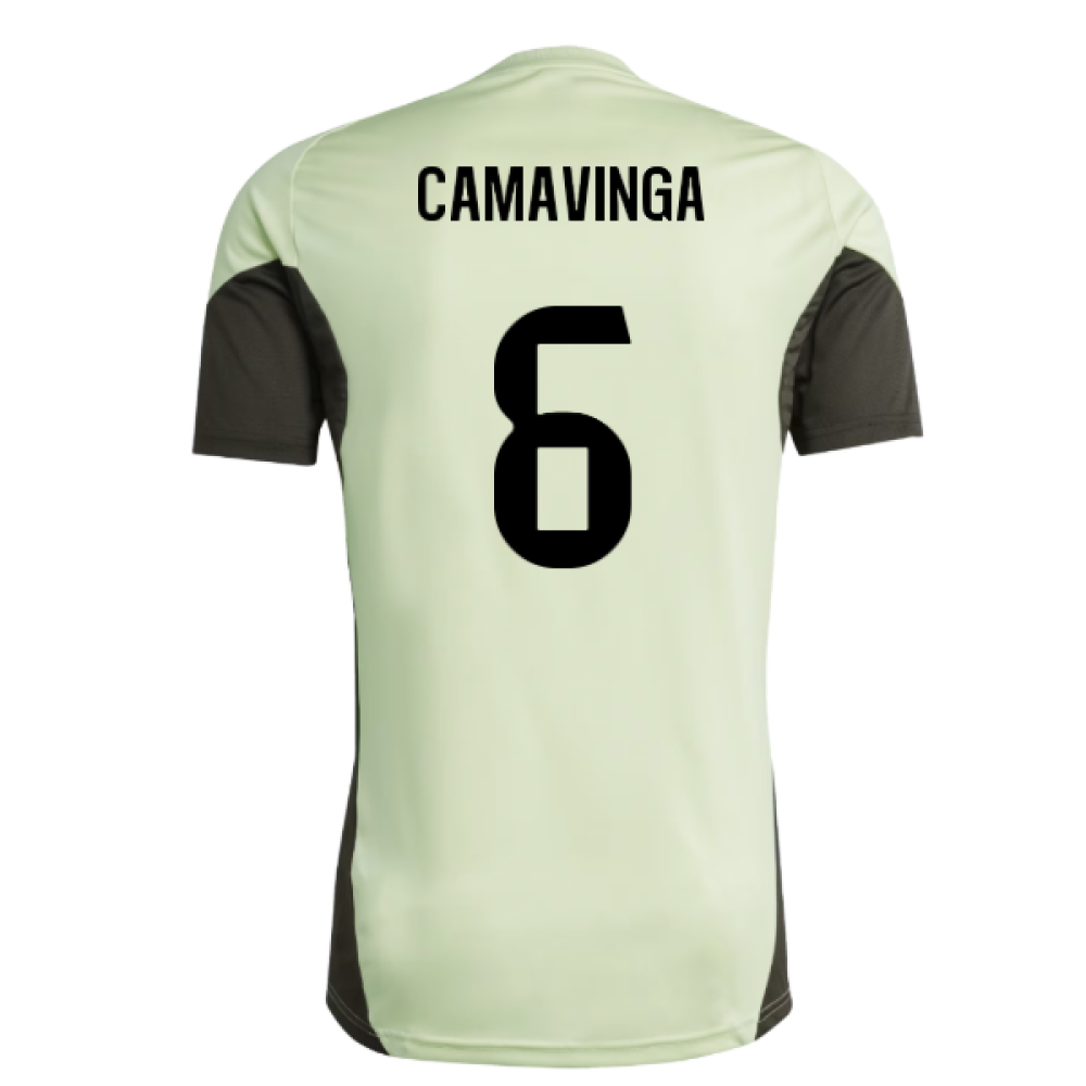 2025-2026 Real Madrid Training Jersey (Almost Lime) (Camavinga 6)
