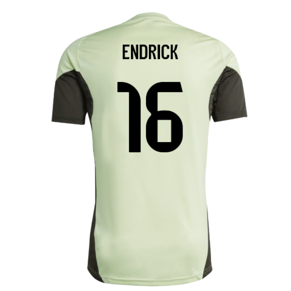2025-2026 Real Madrid Training Jersey (Almost Lime) (Endrick 16)