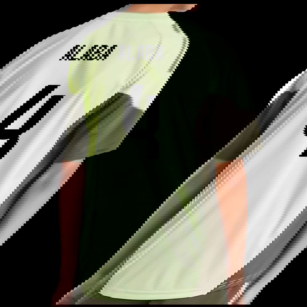 2025-2026 Real Madrid Training Jersey (Almost Lime) - Kids (Alaba 4)