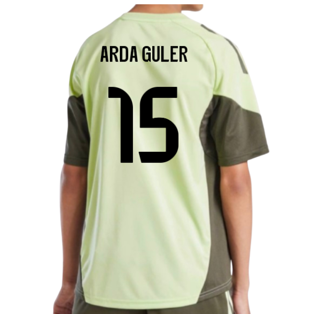 2025-2026 Real Madrid Training Jersey (Almost Lime) - Kids (Arda Guler 15)