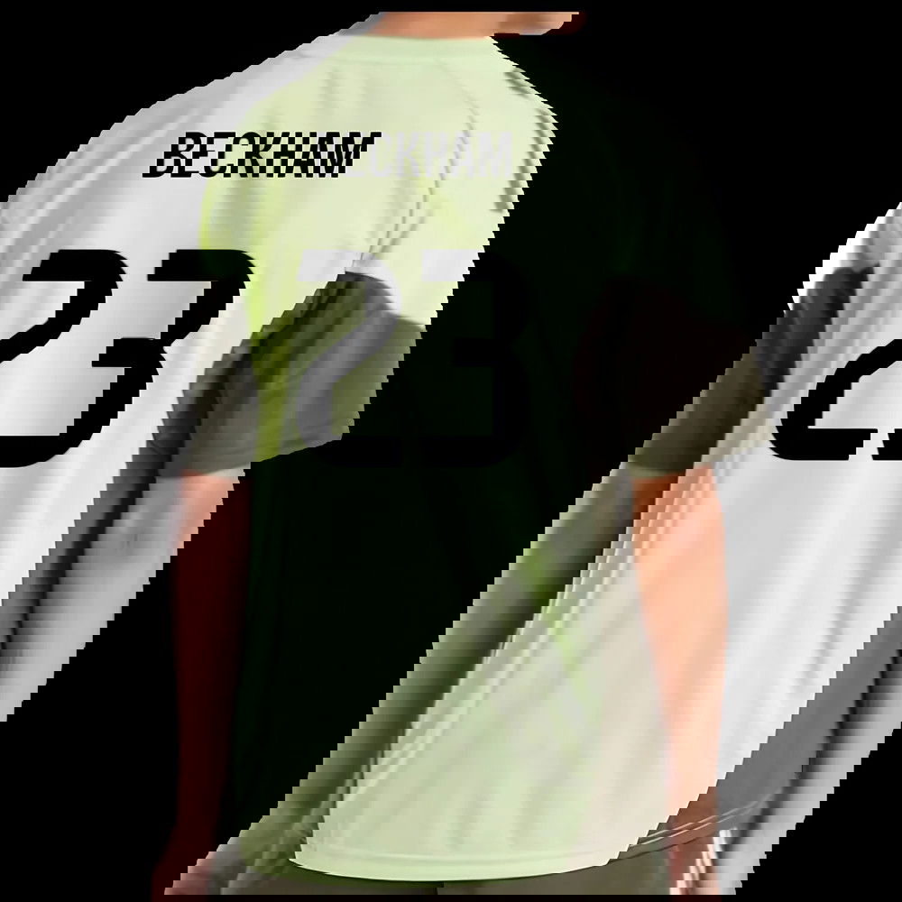 2025-2026 Real Madrid Training Jersey (Almost Lime) - Kids (Beckham 23)