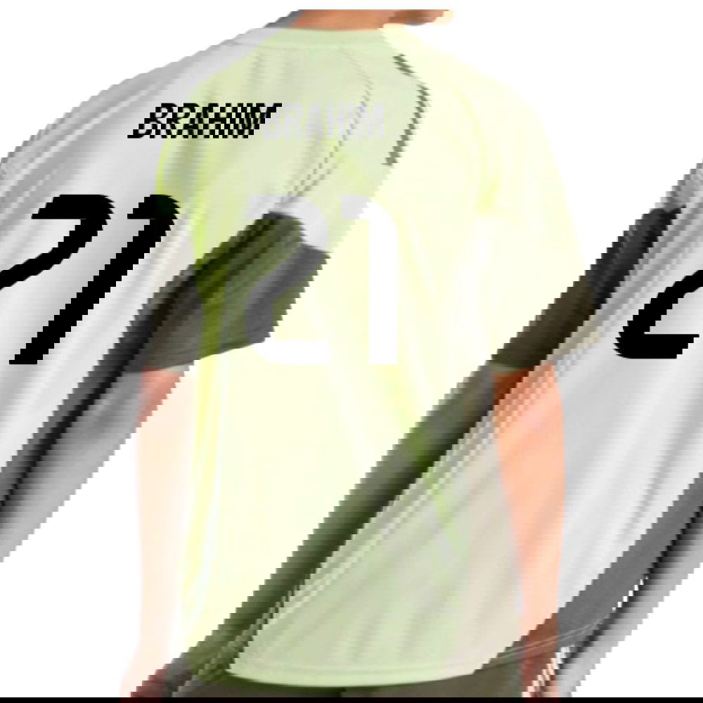 2025-2026 Real Madrid Training Jersey (Almost Lime) - Kids (Brahim 21)