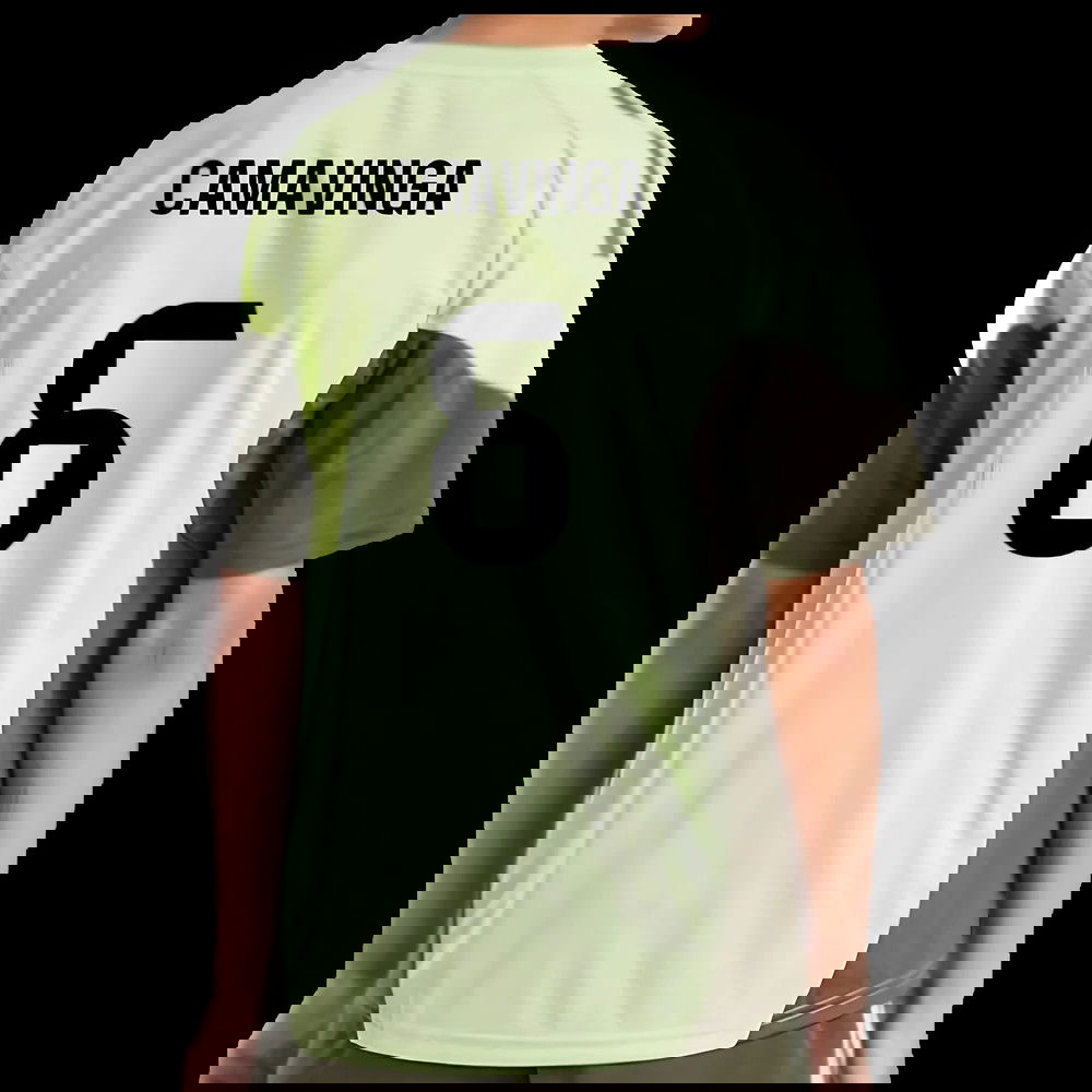 2025-2026 Real Madrid Training Jersey (Almost Lime) - Kids (Camavinga 6)