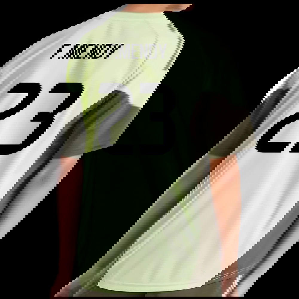 2025-2026 Real Madrid Training Jersey (Almost Lime) - Kids (F.Mendy 23)