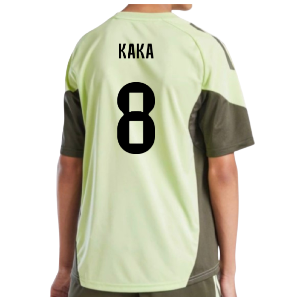 2025-2026 Real Madrid Training Jersey (Almost Lime) - Kids (Kaka 8)
