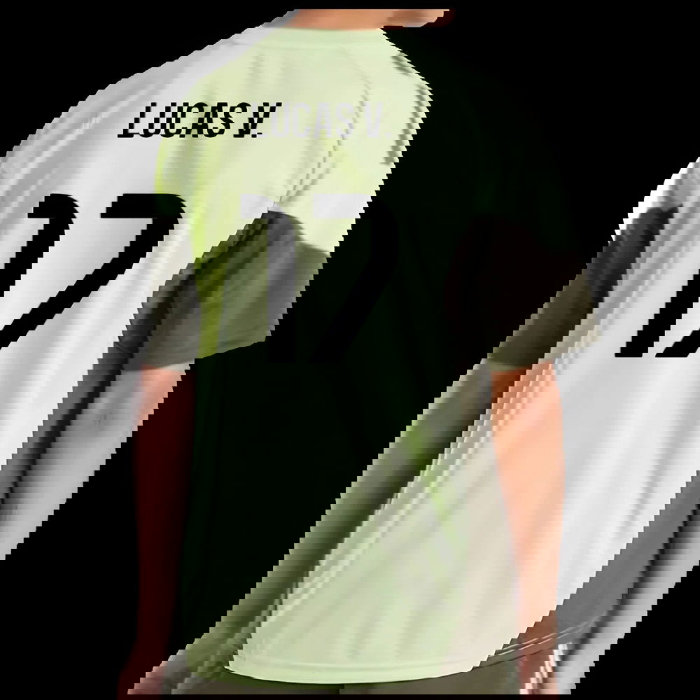 2025-2026 Real Madrid Training Jersey (Almost Lime) - Kids (Lucas V. 17)