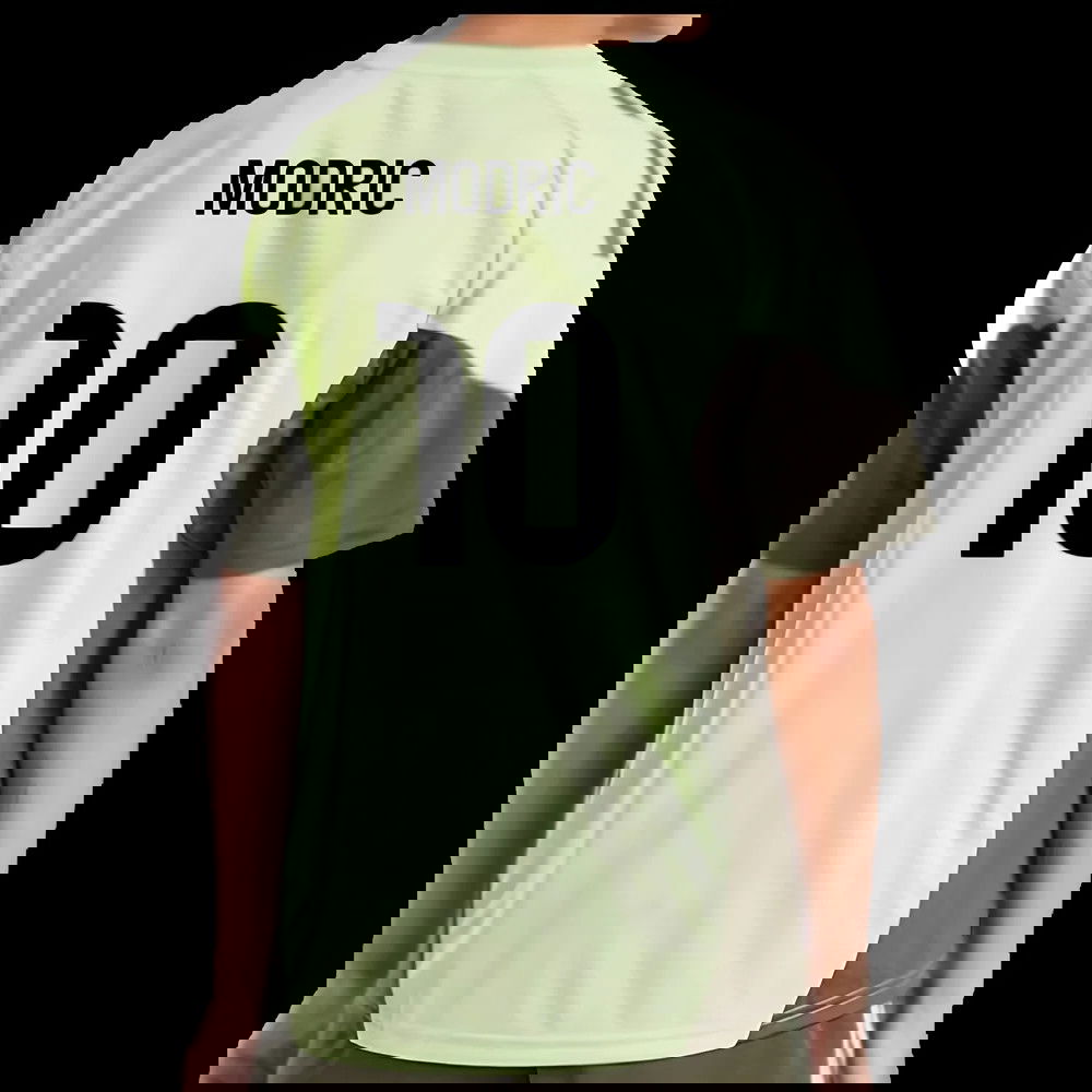 2025-2026 Real Madrid Training Jersey (Almost Lime) - Kids (Modric 10)