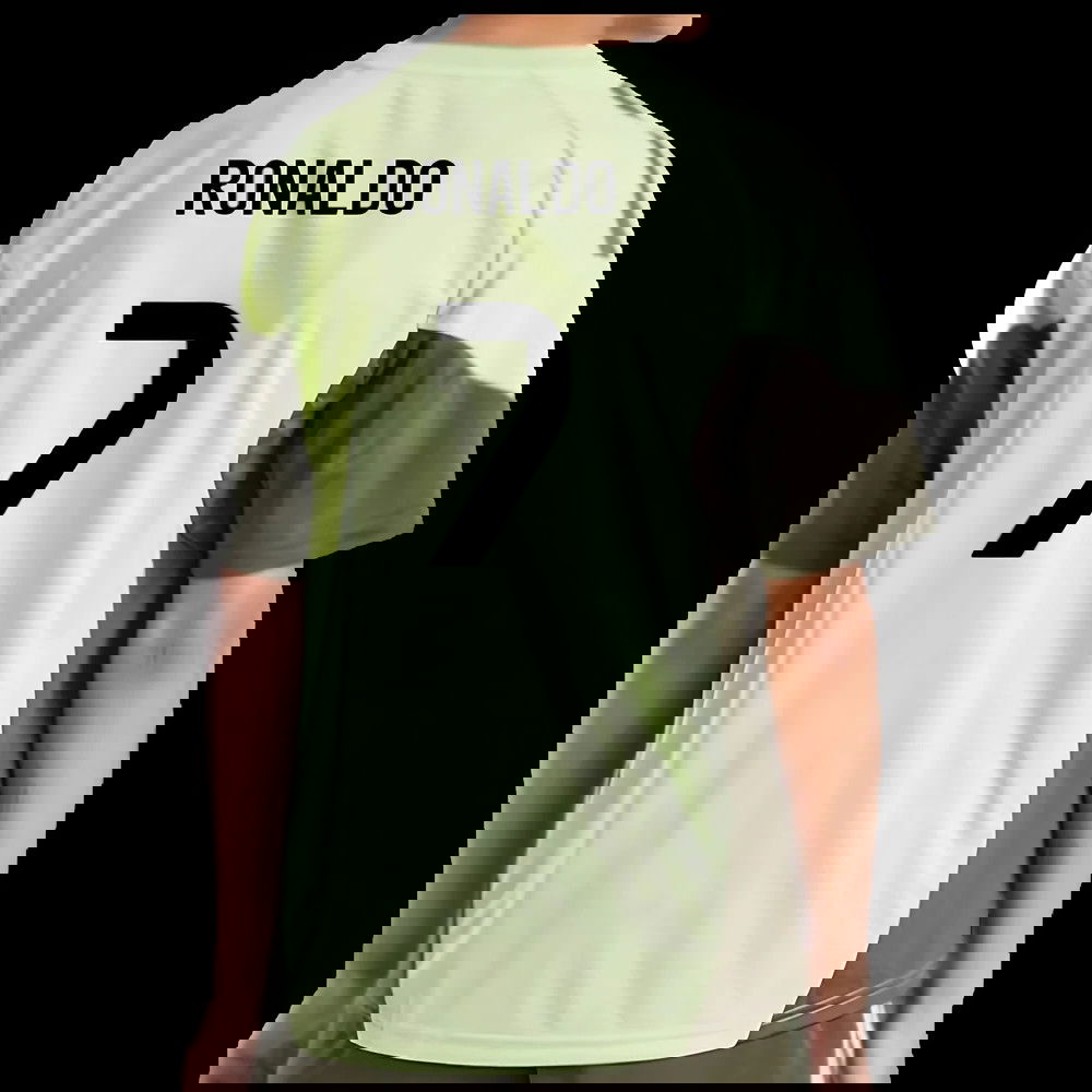 2025-2026 Real Madrid Training Jersey (Almost Lime) - Kids (Ronaldo 7)