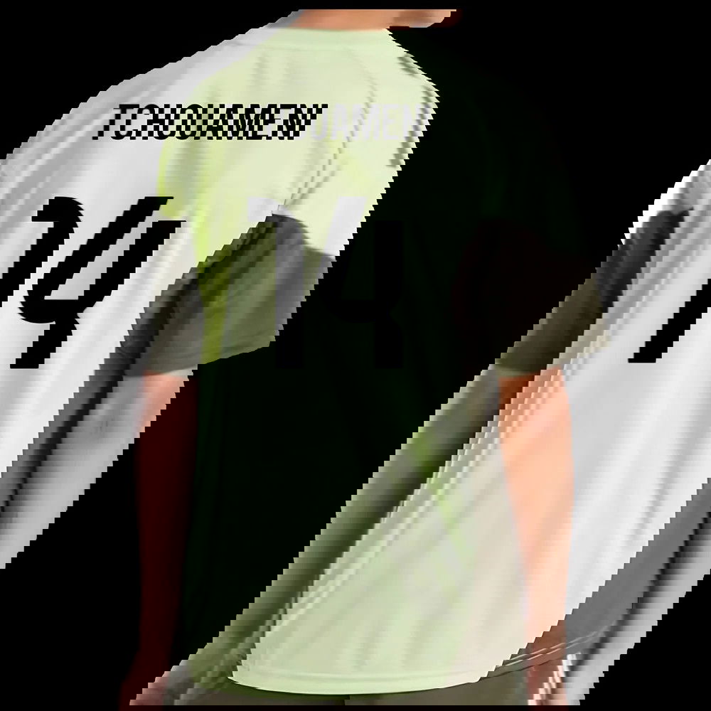 2025-2026 Real Madrid Training Jersey (Almost Lime) - Kids (Tchouameni 14)