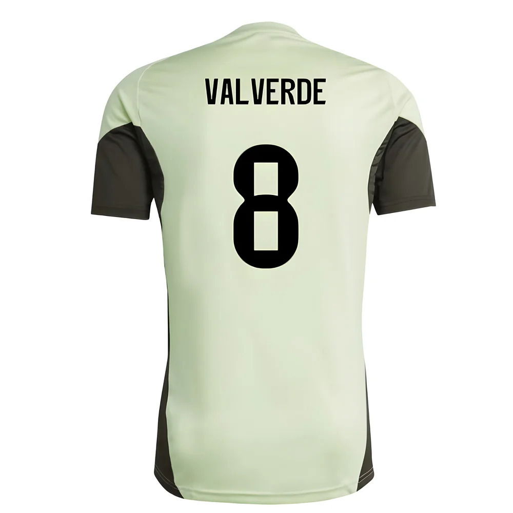 2025-2026 Real Madrid Training Jersey (Almost Lime) (Valverde 8)