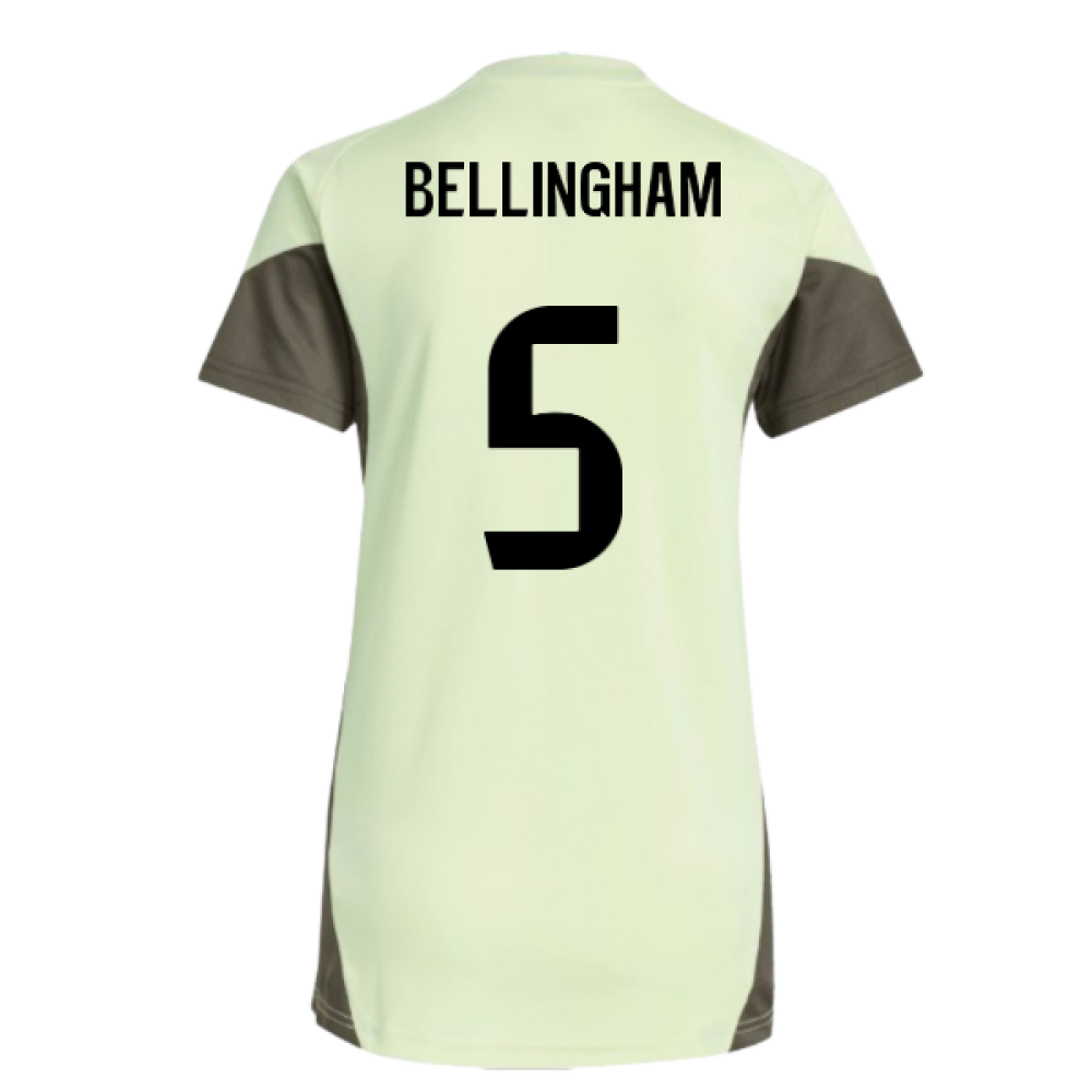 2025-2026 Real Madrid Training Jersey (Almost Lime) - Womens (Bellingham 5)