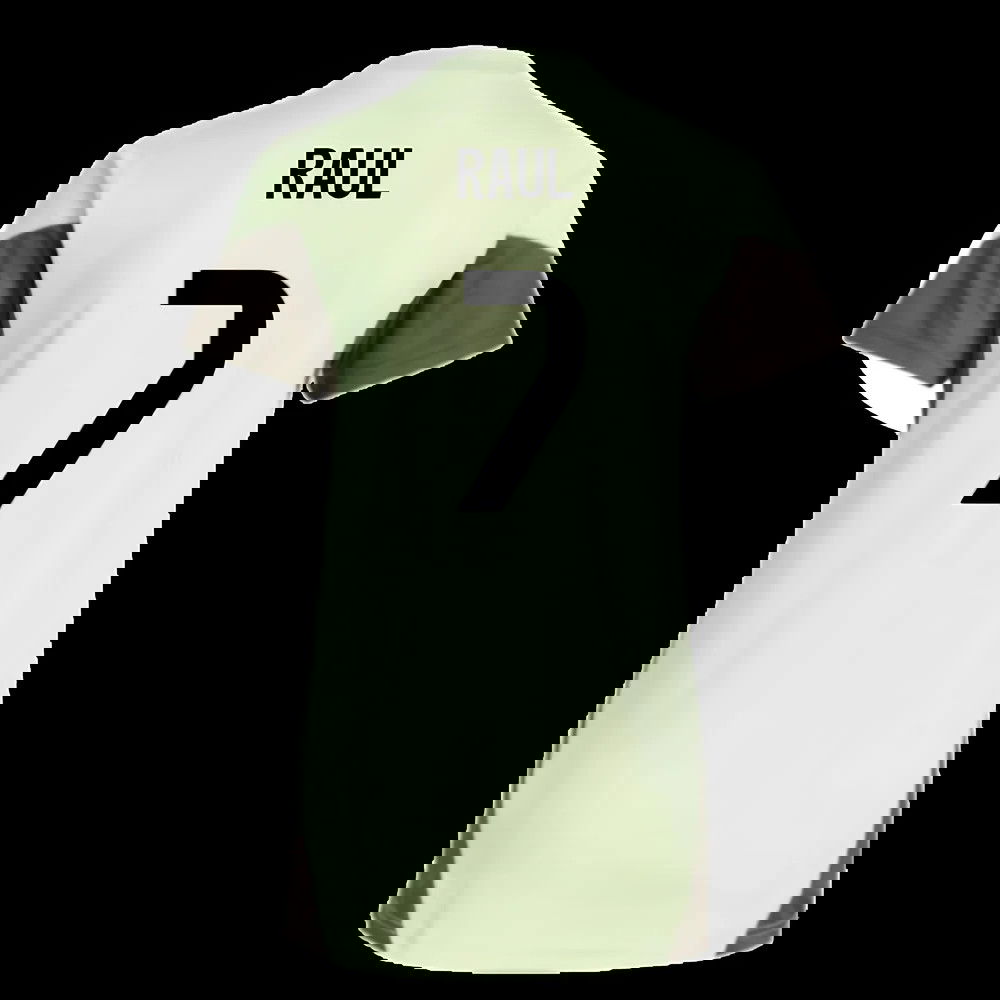 2025-2026 Real Madrid Training Jersey (Almost Lime) - Womens (Raul 7)