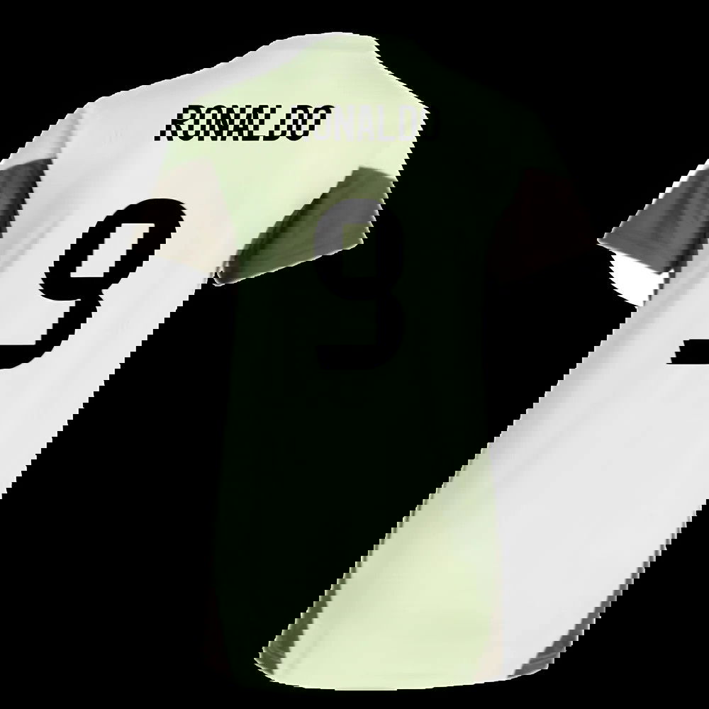 2025-2026 Real Madrid Training Jersey (Almost Lime) - Womens (Ronaldo 9)