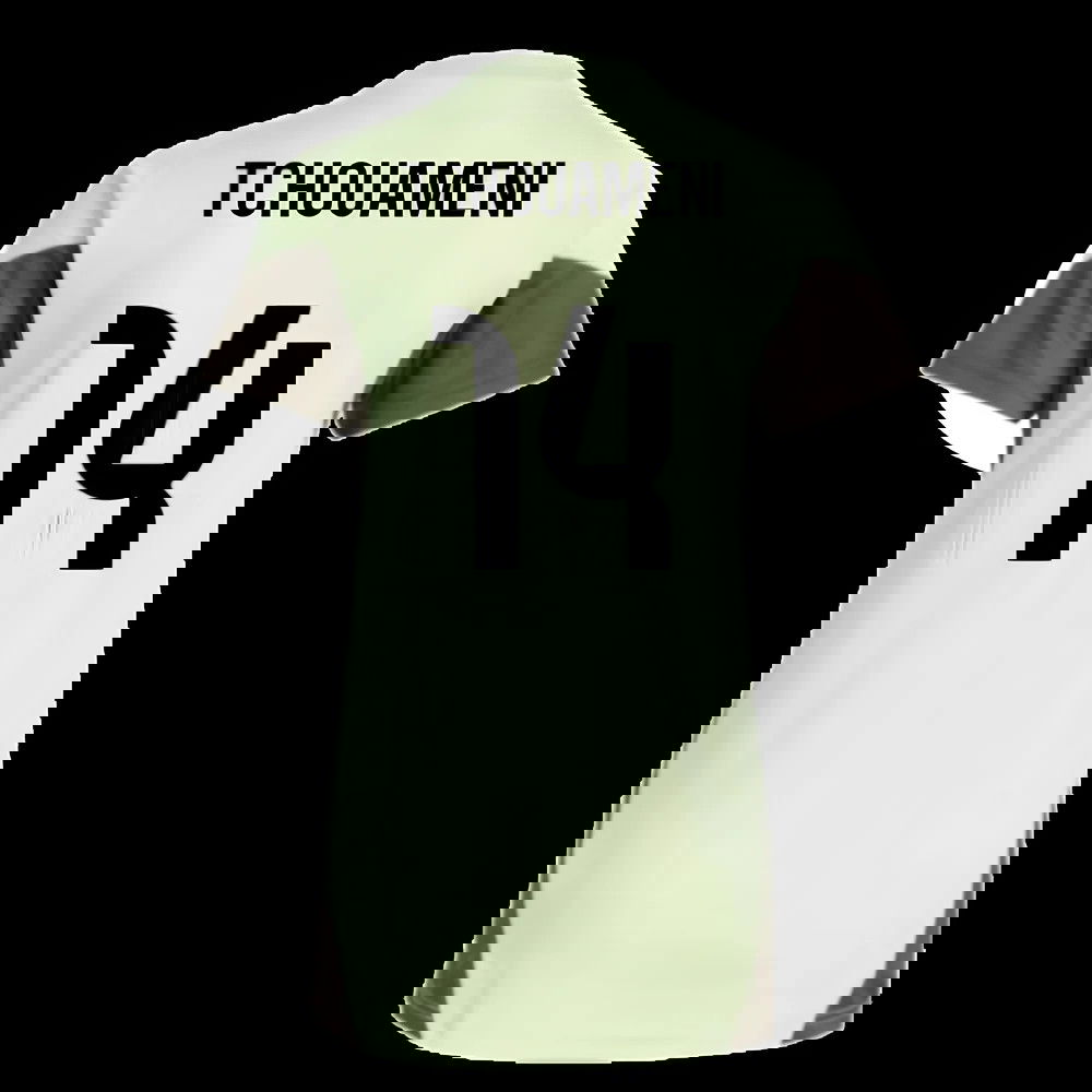 2025-2026 Real Madrid Training Jersey (Almost Lime) - Womens (Tchouameni 14)