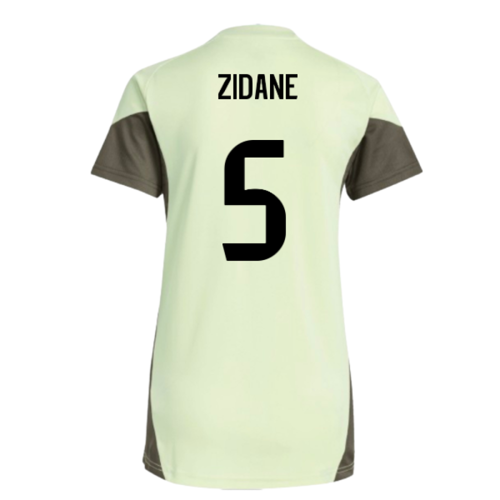 2025-2026 Real Madrid Training Jersey (Almost Lime) - Womens (Zidane 5)