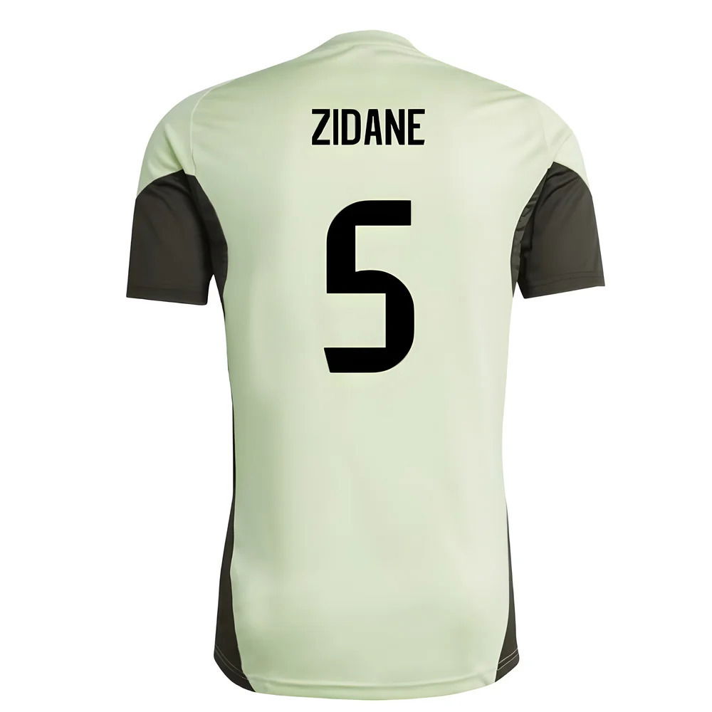 2025-2026 Real Madrid Training Jersey (Almost Lime) (Zidane 5)