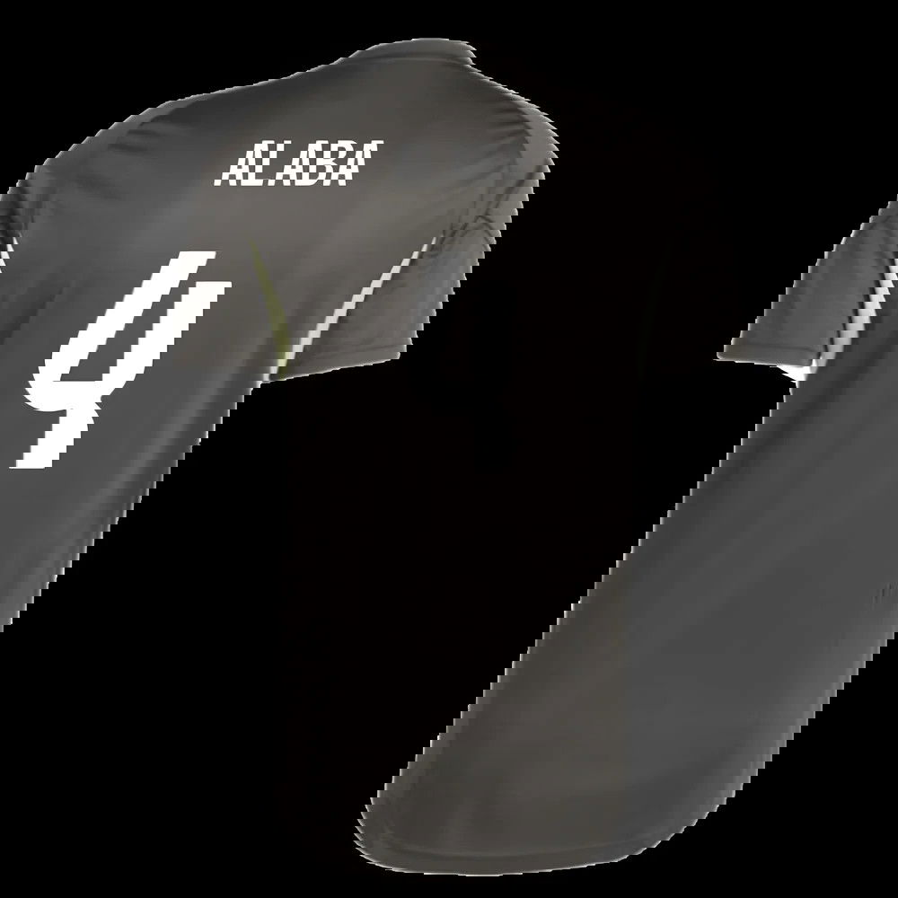 2025-2026 Real Madrid Training Jersey (Utility Grey) (Alaba 4)