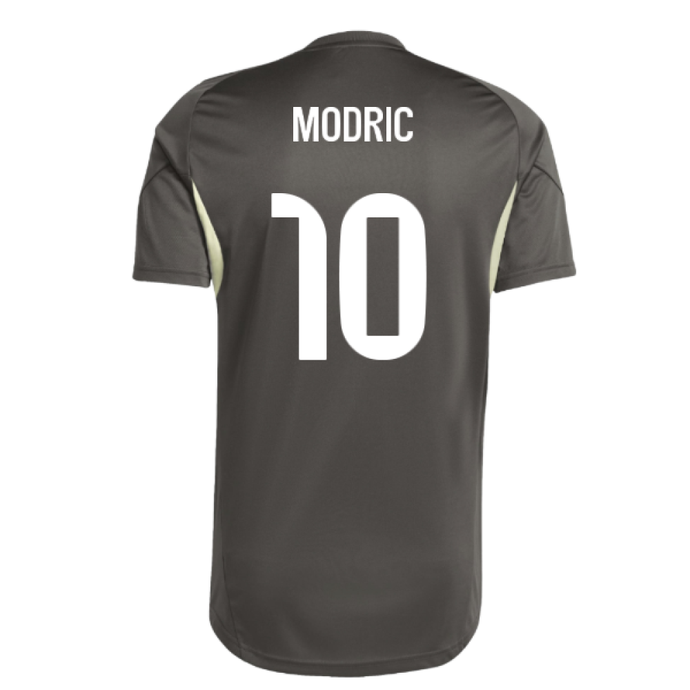 2025-2026 Real Madrid Training Jersey (Utility Grey) (Modric 10)
