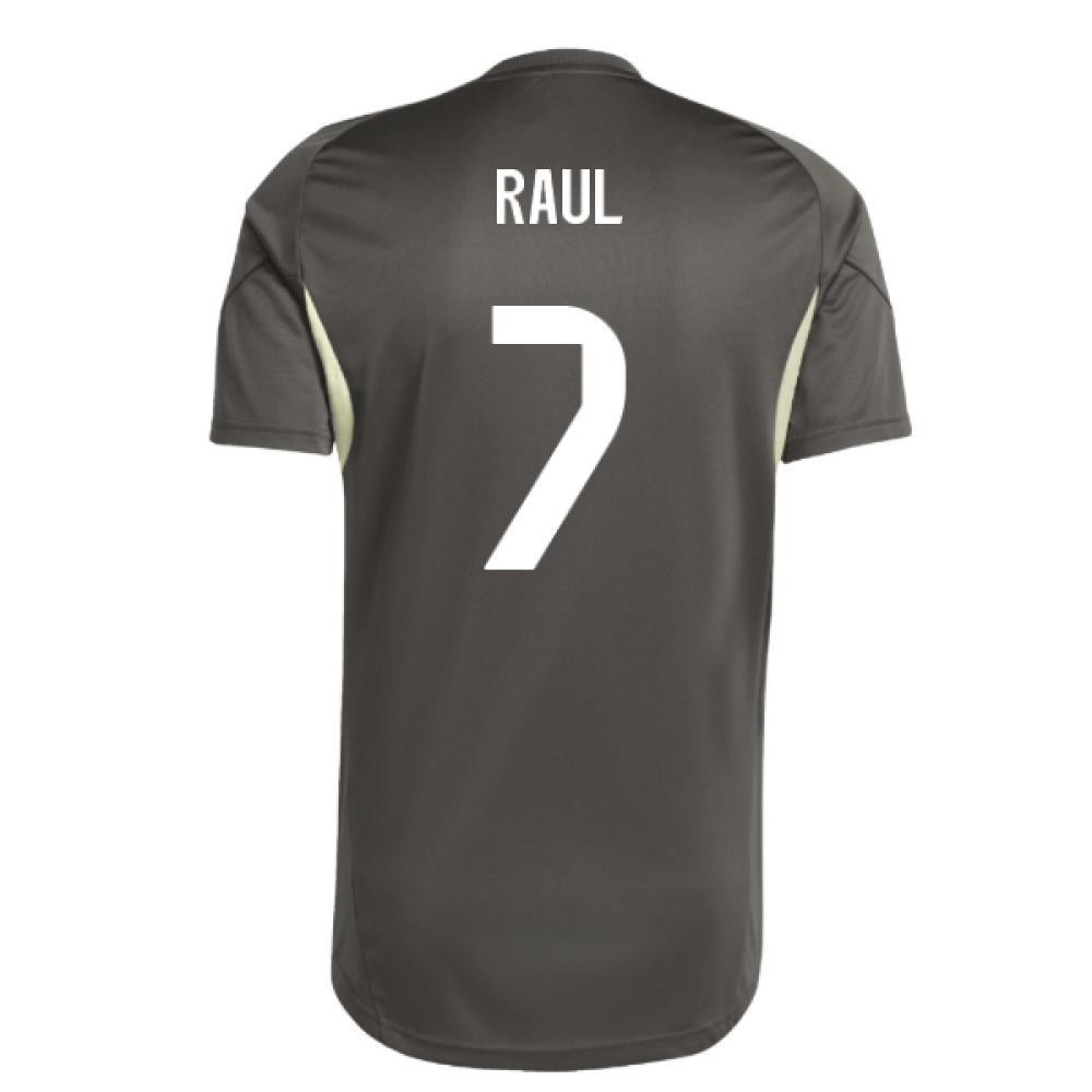 2025-2026 Real Madrid Training Jersey (Utility Grey) (Raul 7)