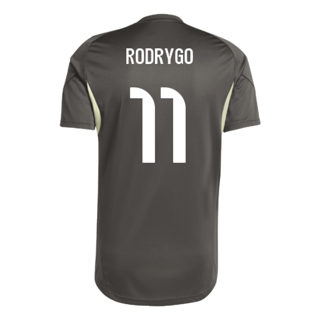 2025-2026 Real Madrid Training Jersey (Utility Grey) (Rodrygo 11)