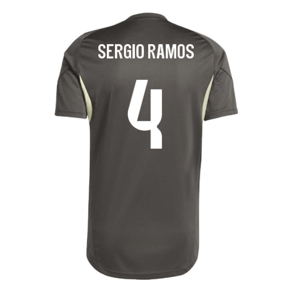 2025-2026 Real Madrid Training Jersey (Utility Grey) (Sergio Ramos 4)