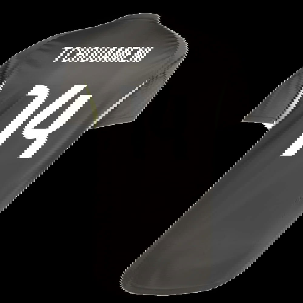 2025-2026 Real Madrid Training Jersey (Utility Grey) (Tchouameni 14)