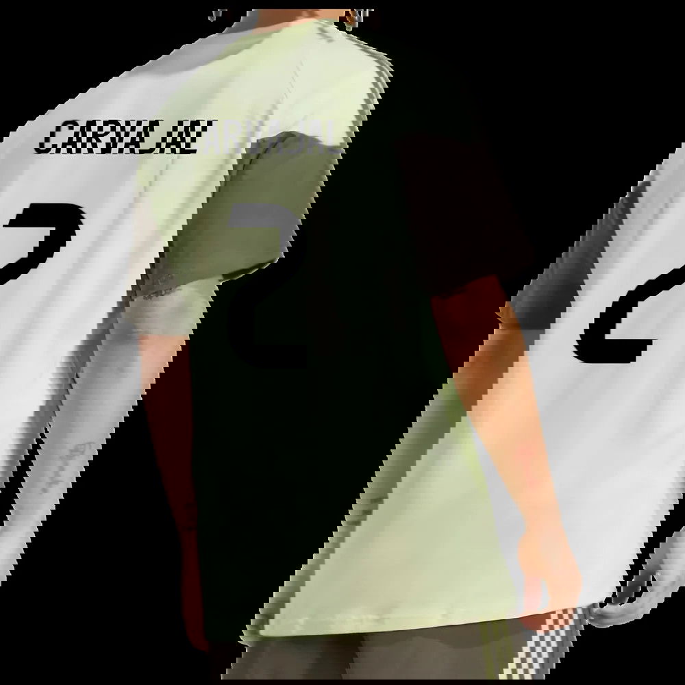 2025-2026 Real Madrid Training Tee (Almost Lime) (Carvajal 2)