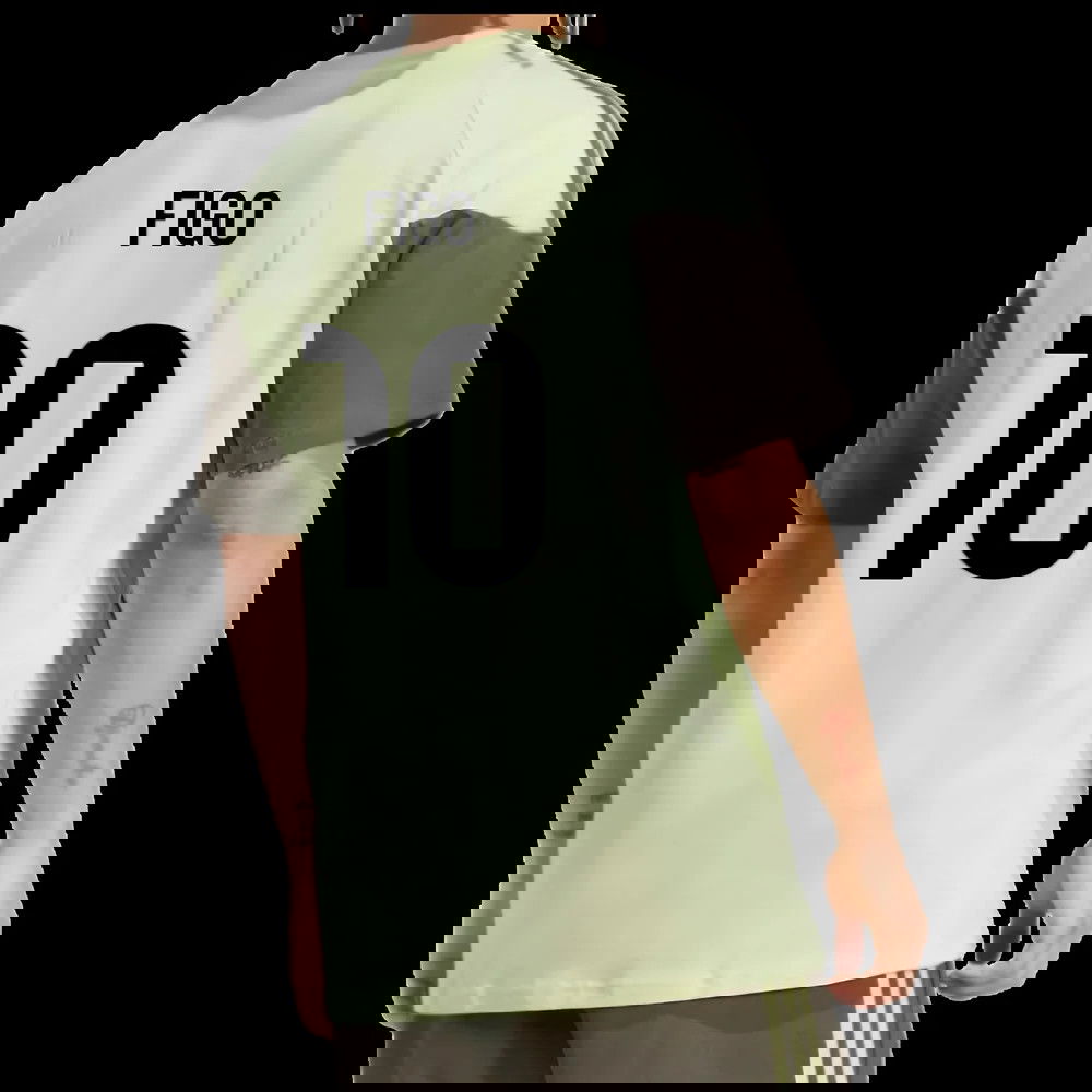 2025-2026 Real Madrid Training Tee (Almost Lime) (Figo 10)