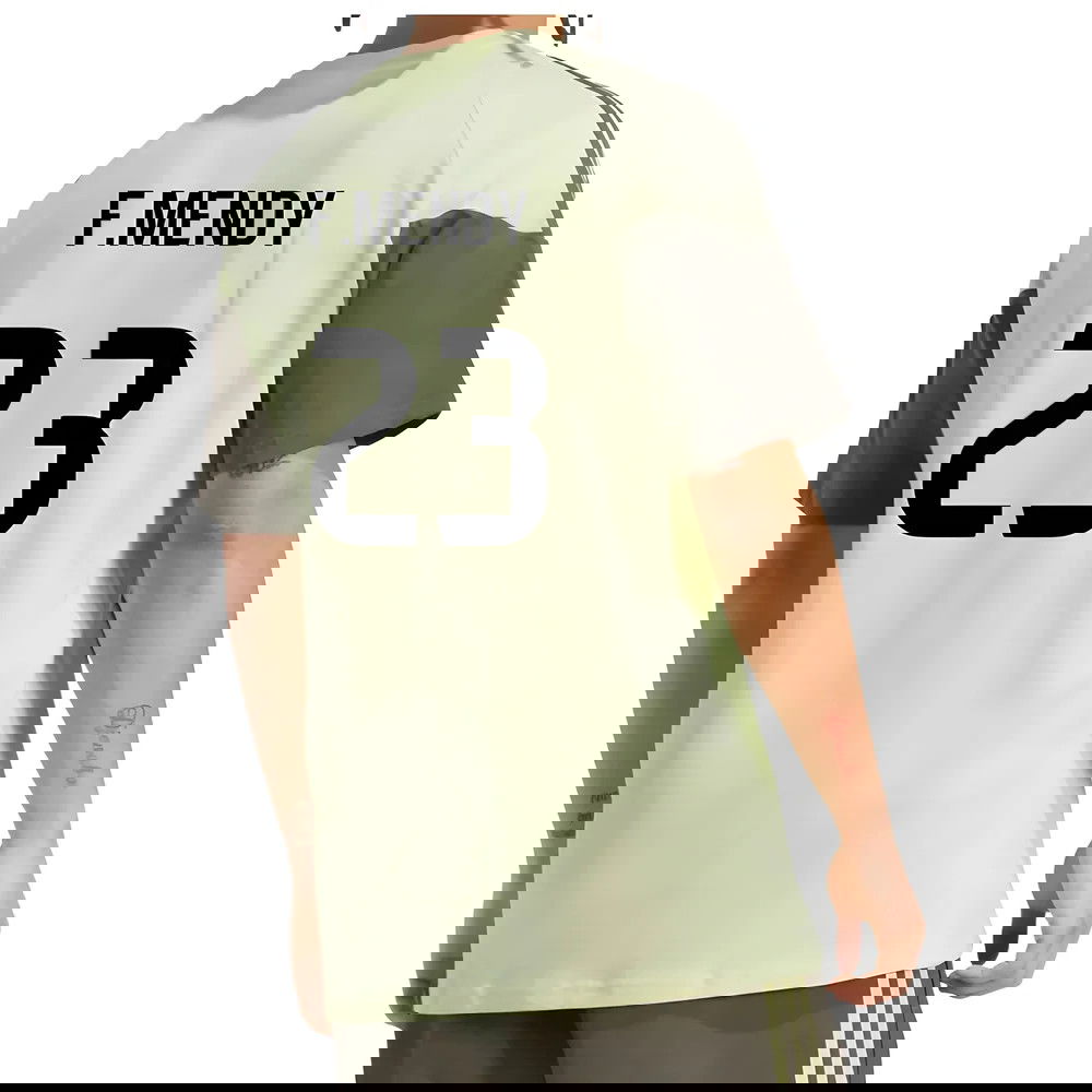 2025-2026 Real Madrid Training Tee (Almost Lime) (F.Mendy 23)