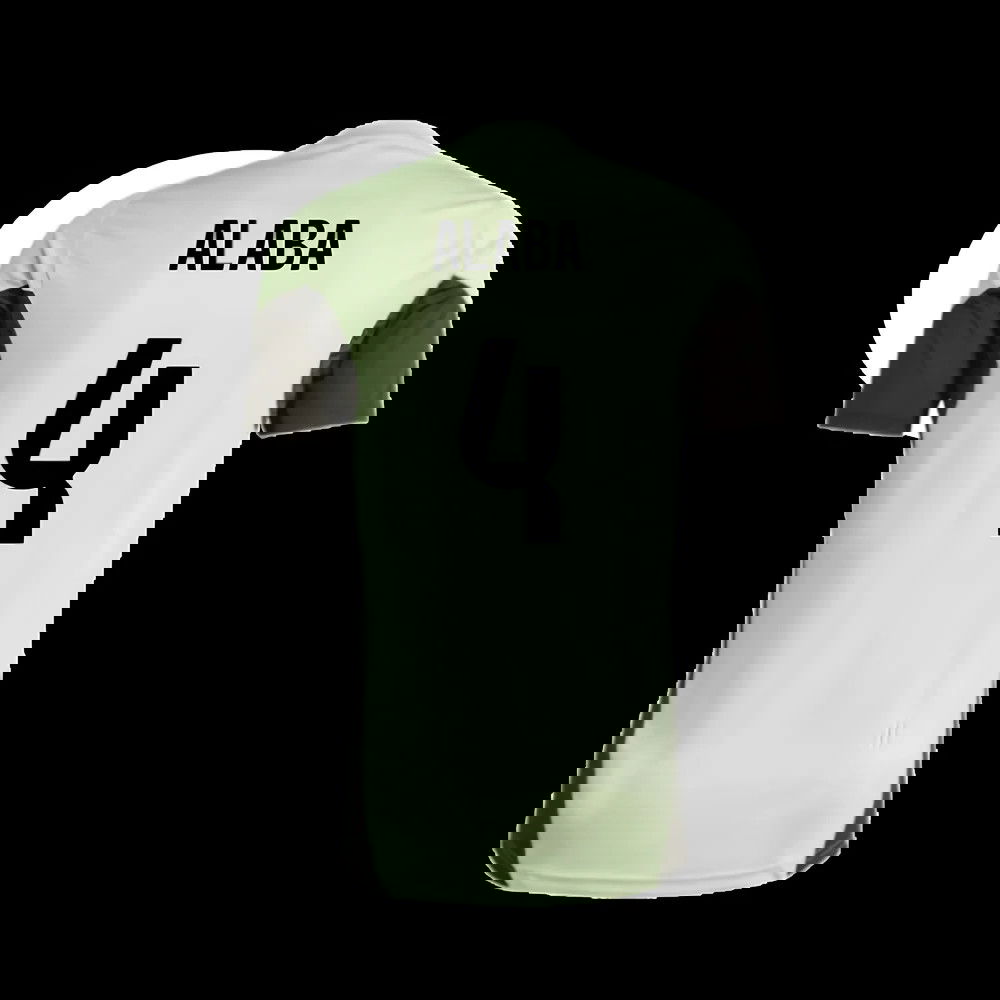 2025-2026 Real Madrid Training Tee (Almost Lime) - Kids (Alaba 4)