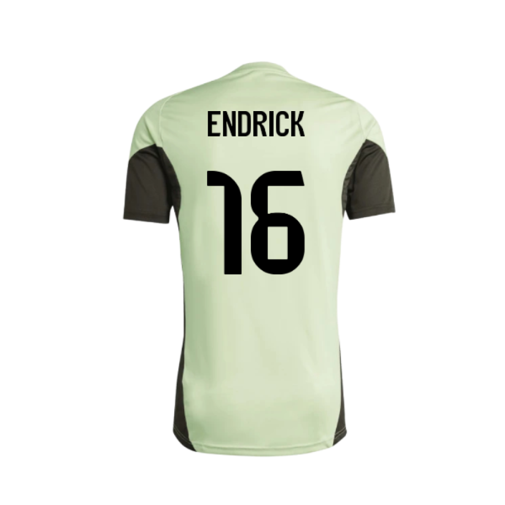 2025-2026 Real Madrid Training Tee (Almost Lime) - Kids (Endrick 16)