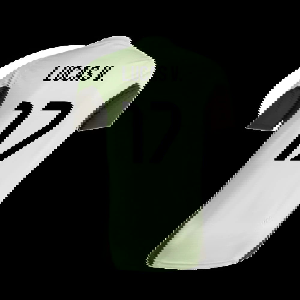 2025-2026 Real Madrid Training Tee (Almost Lime) - Kids (Lucas V. 17)