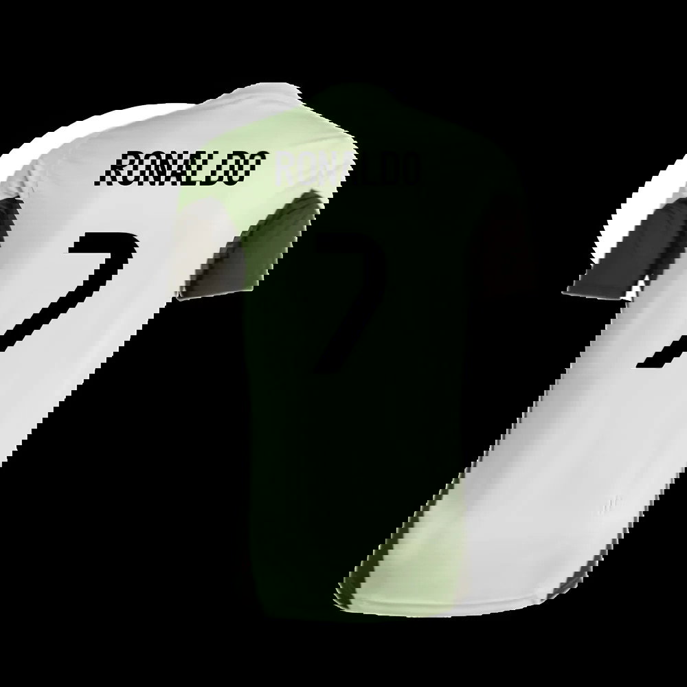 2025-2026 Real Madrid Training Tee (Almost Lime) - Kids (Ronaldo 7)