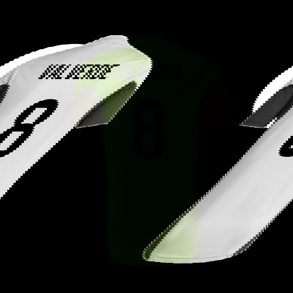 2025-2026 Real Madrid Training Tee (Almost Lime) - Kids (Valverde 8)