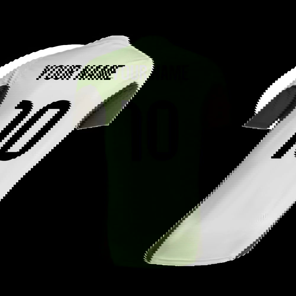 2025-2026 Real Madrid Training Tee (Almost Lime) - Kids (Your Name)