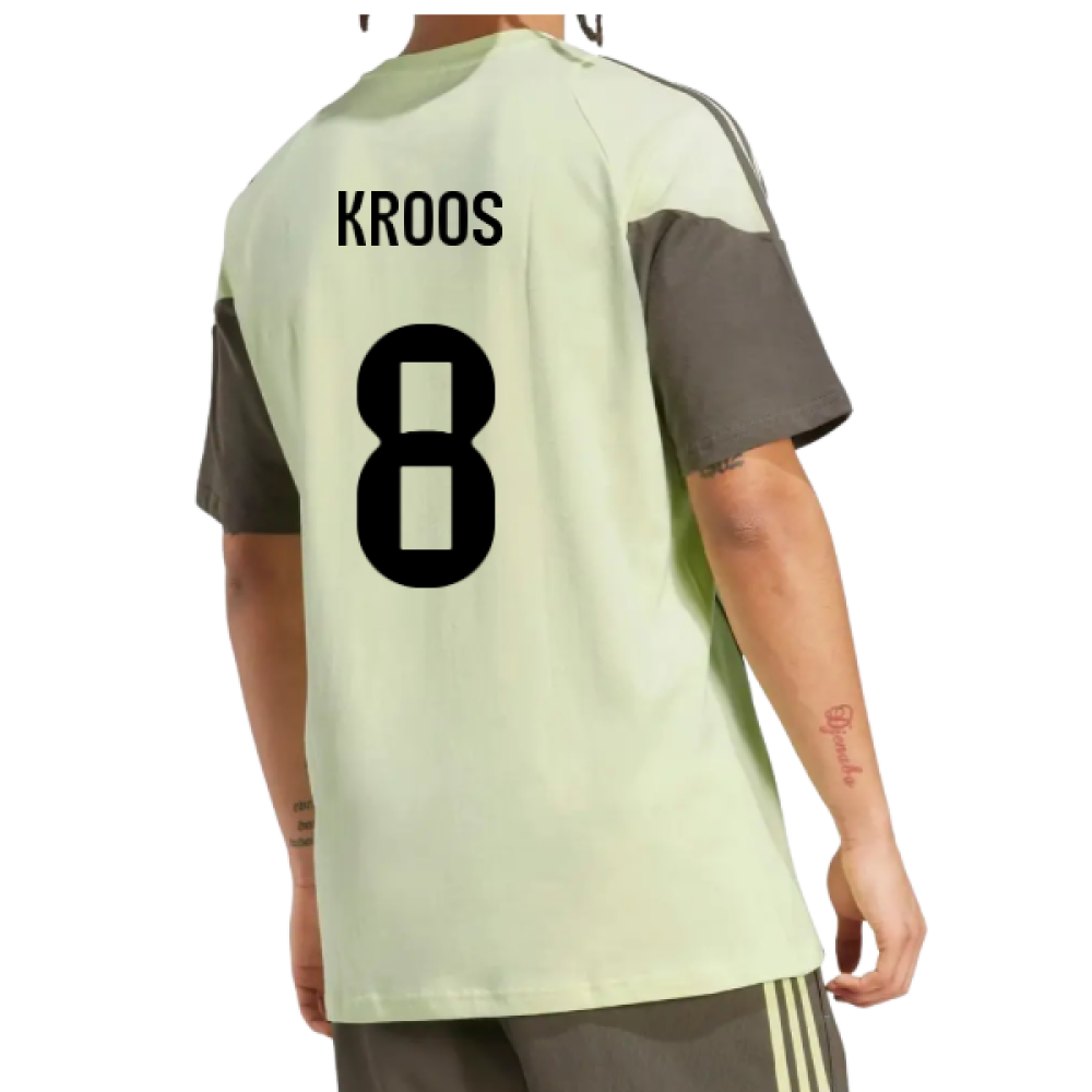 2025-2026 Real Madrid Training Tee (Almost Lime) (Kroos 8)