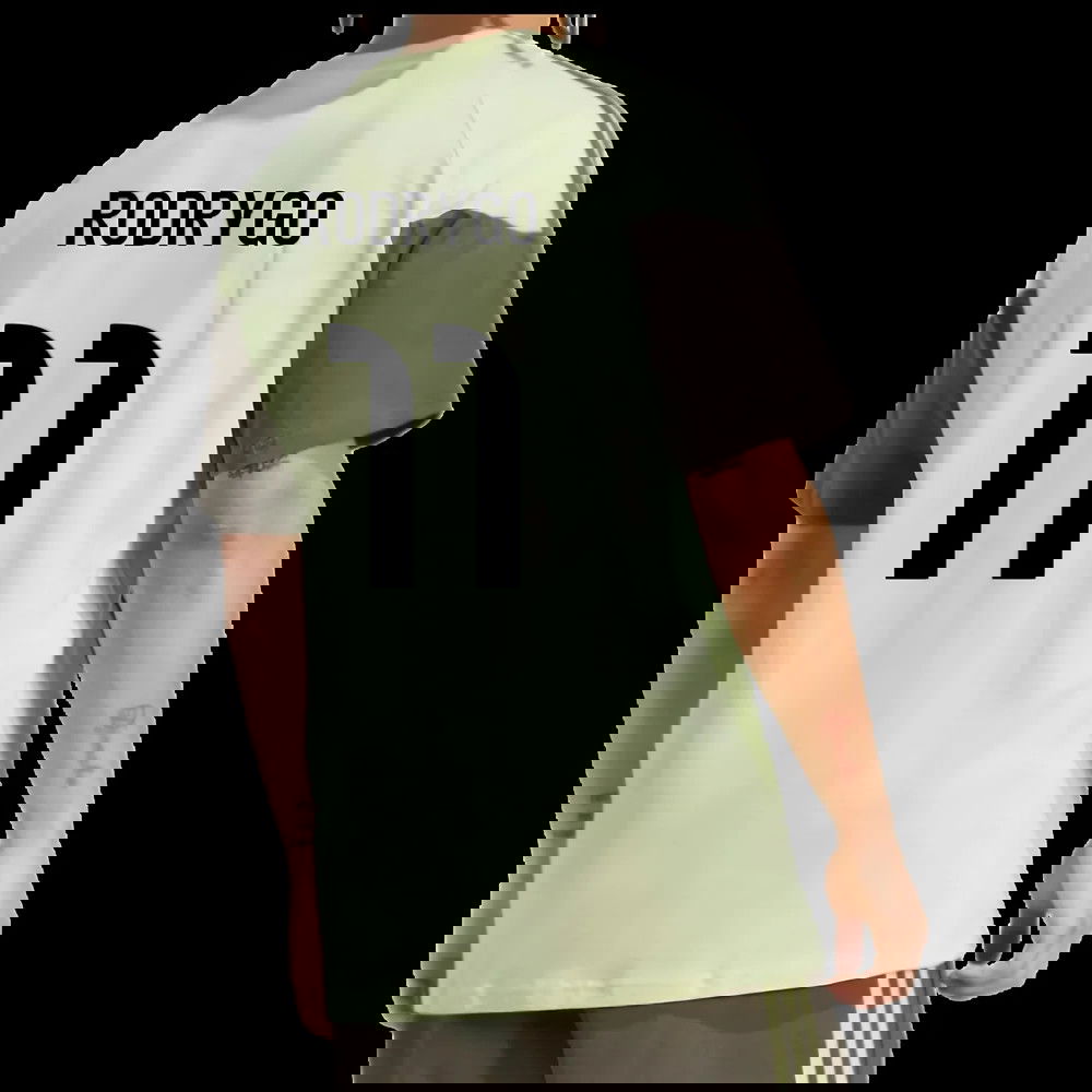 2025-2026 Real Madrid Training Tee (Almost Lime) (Rodrygo 11)