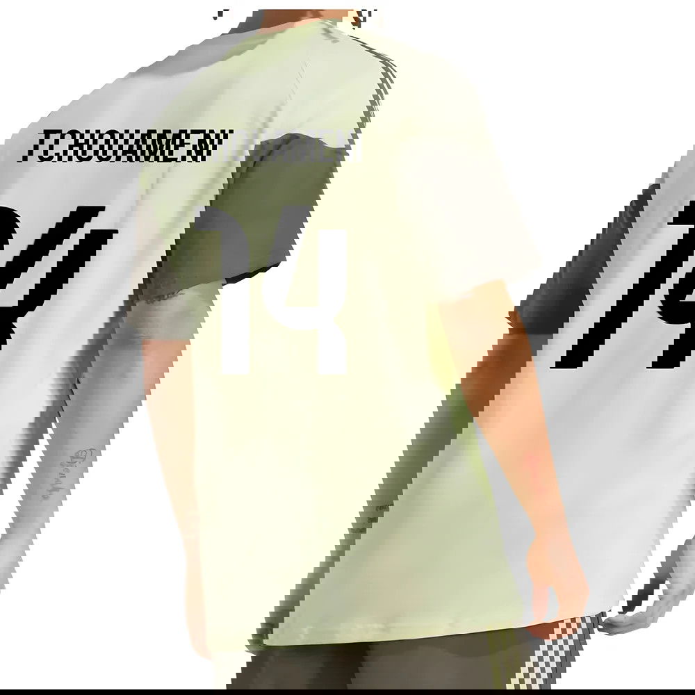 2025-2026 Real Madrid Training Tee (Almost Lime) (Tchouameni 14)