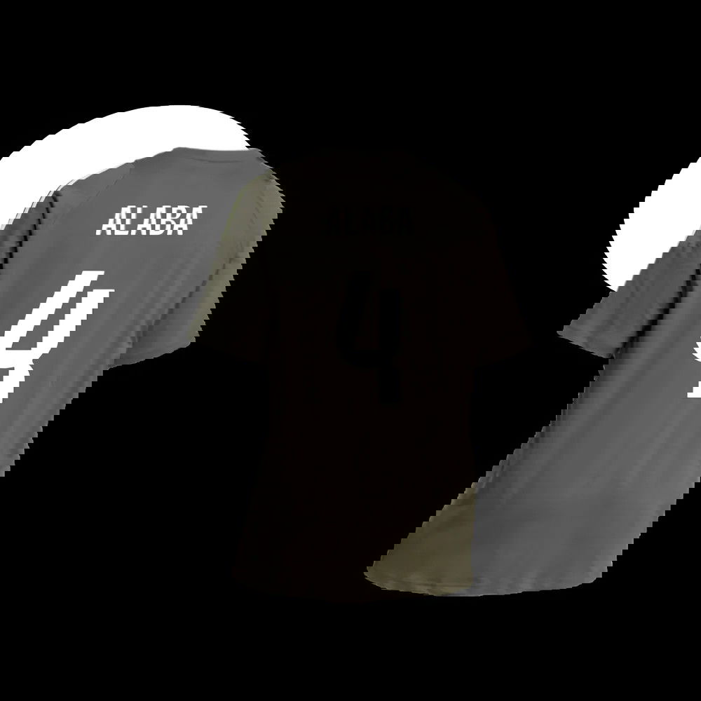 2025-2026 Real Madrid Training Tee (Utility Grey) (Alaba 4)