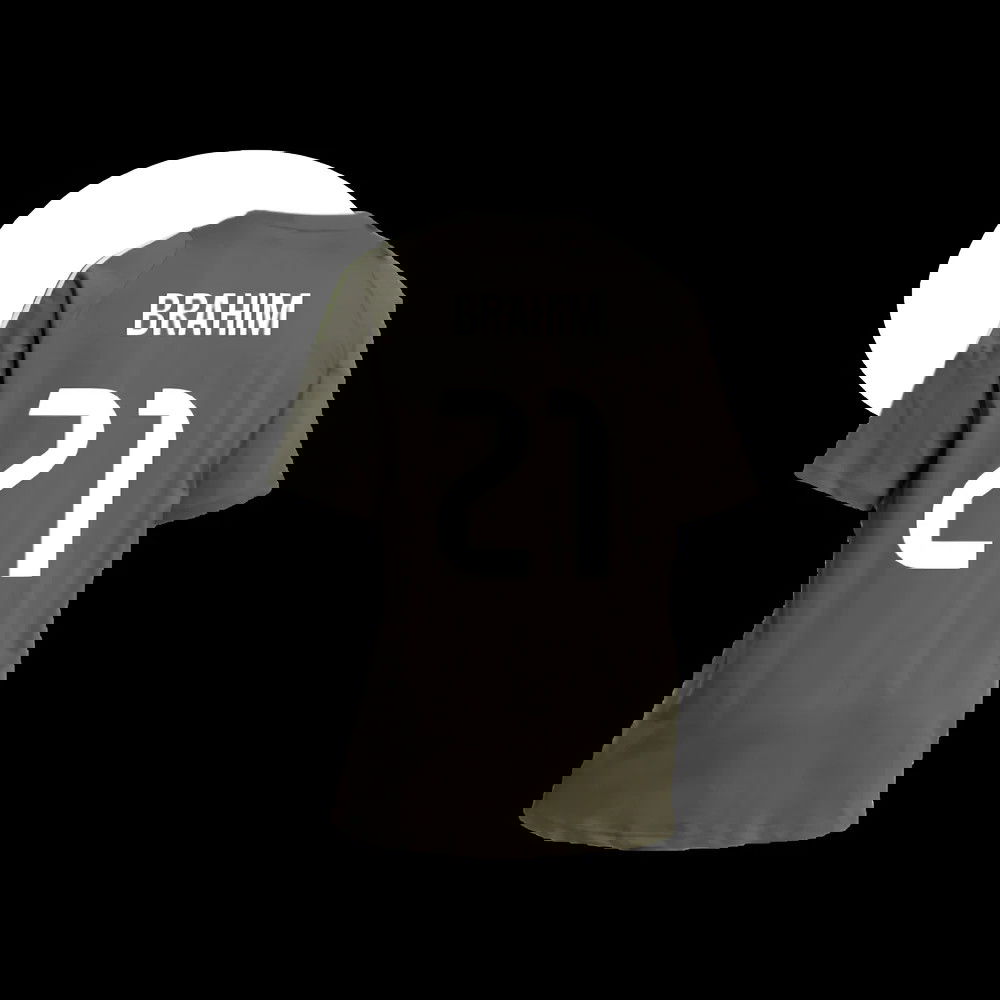 2025-2026 Real Madrid Training Tee (Utility Grey) (Brahim 21)