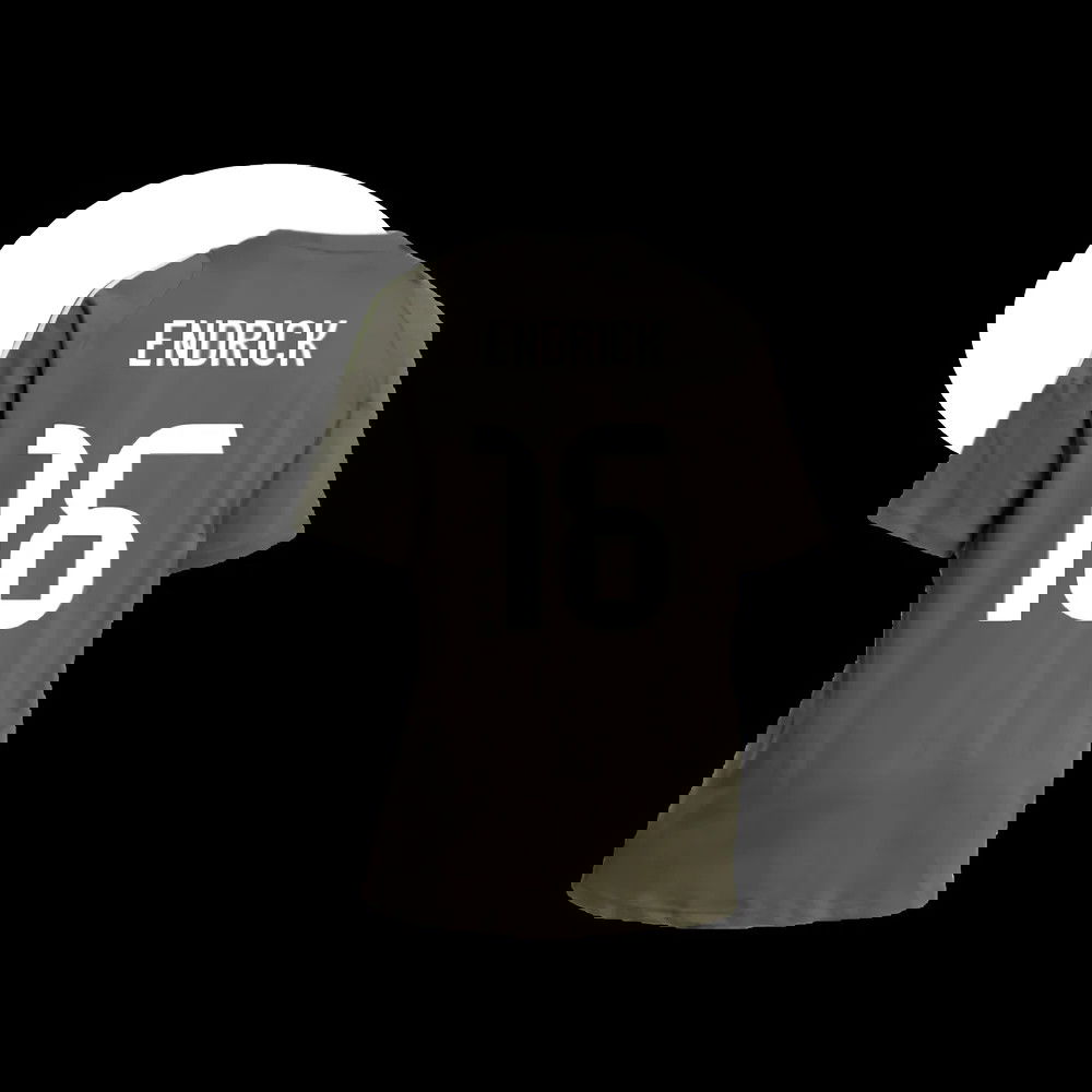 2025-2026 Real Madrid Training Tee (Utility Grey) (Endrick 16)