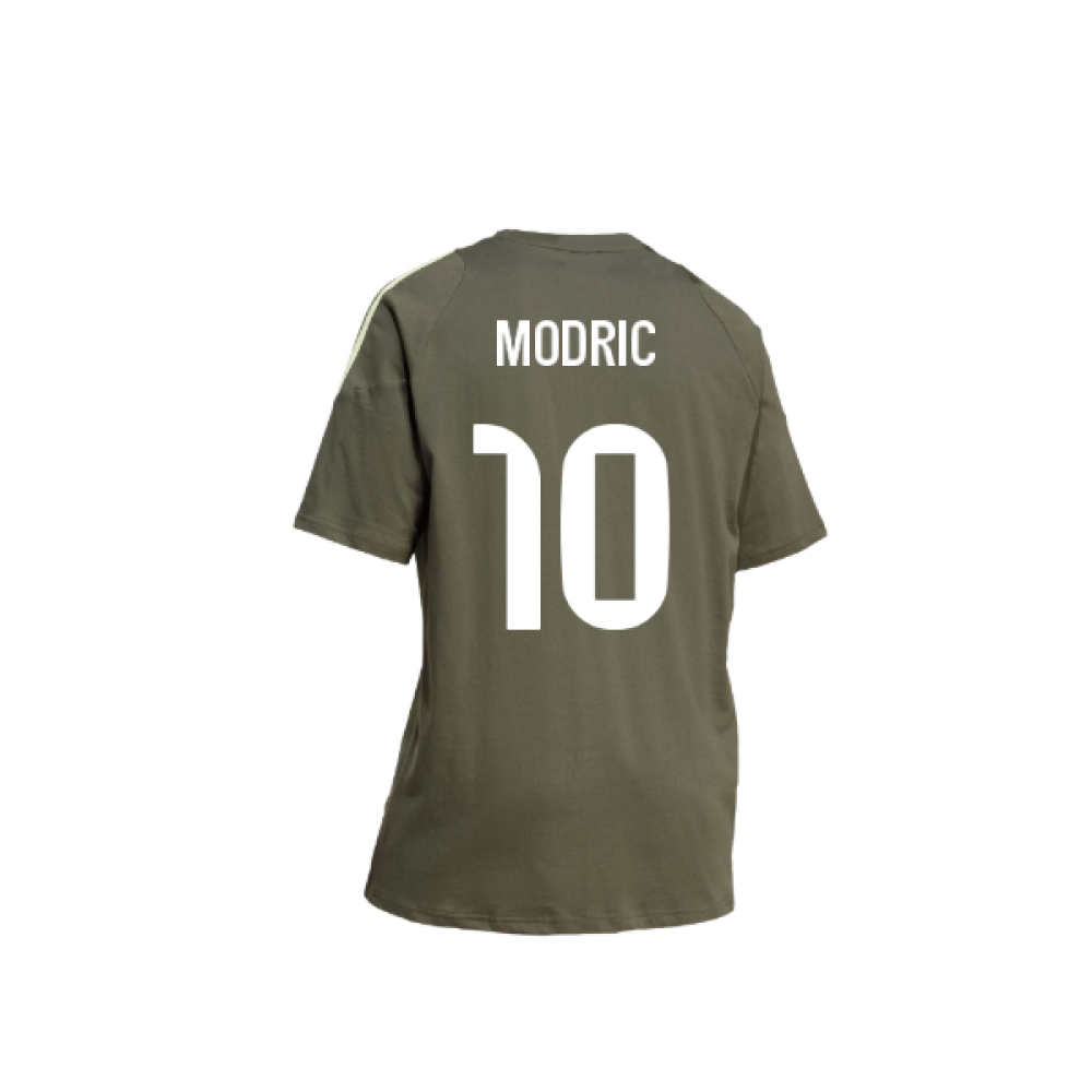 2025-2026 Real Madrid Training Tee (Utility Grey) (Modric 10)