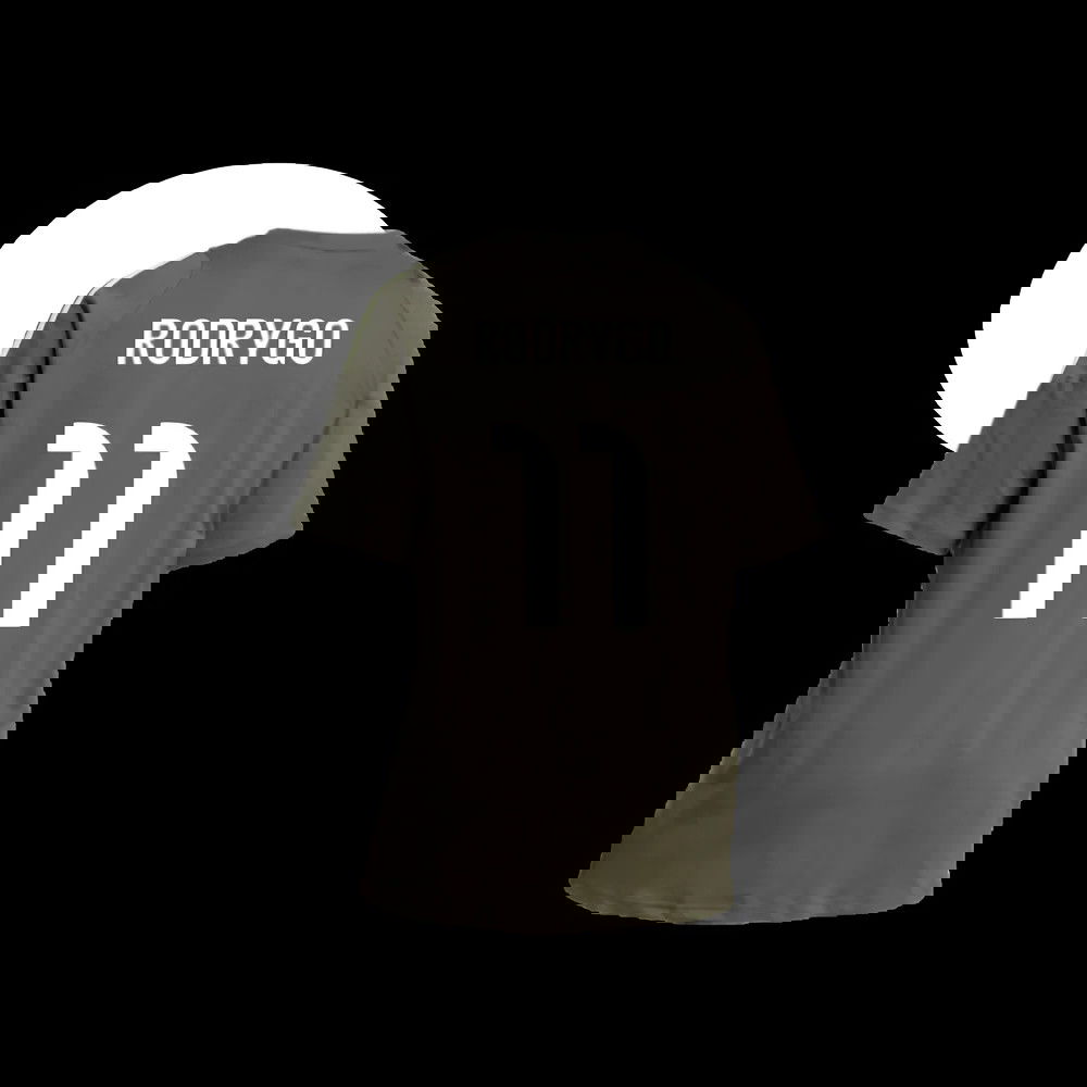 2025-2026 Real Madrid Training Tee (Utility Grey) (Rodrygo 11)