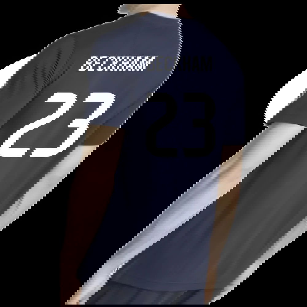 2025-2026 Real Madrid US Tee (Navy) (Beckham 23)
