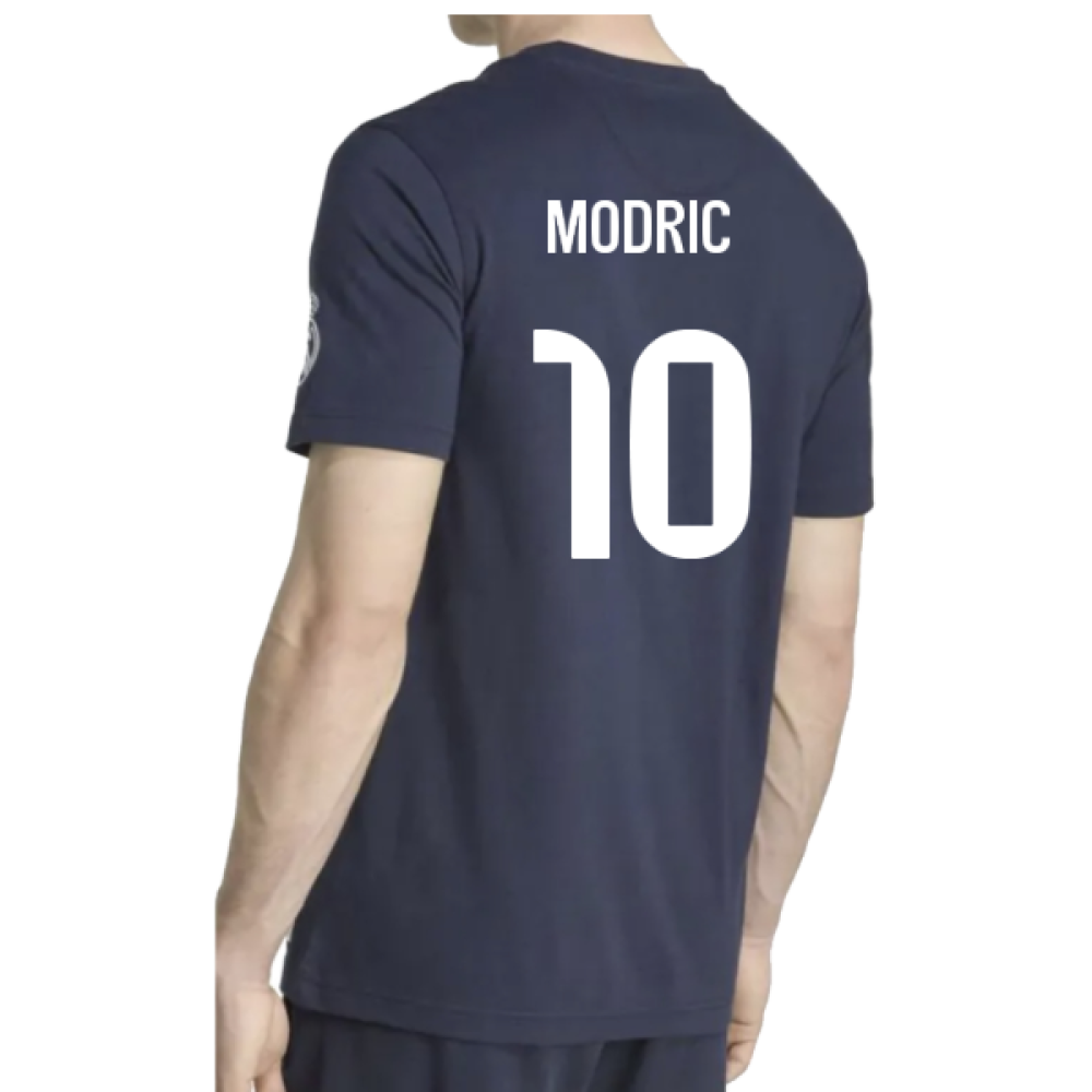 2025-2026 Real Madrid US Tee (Navy) (Modric 10)