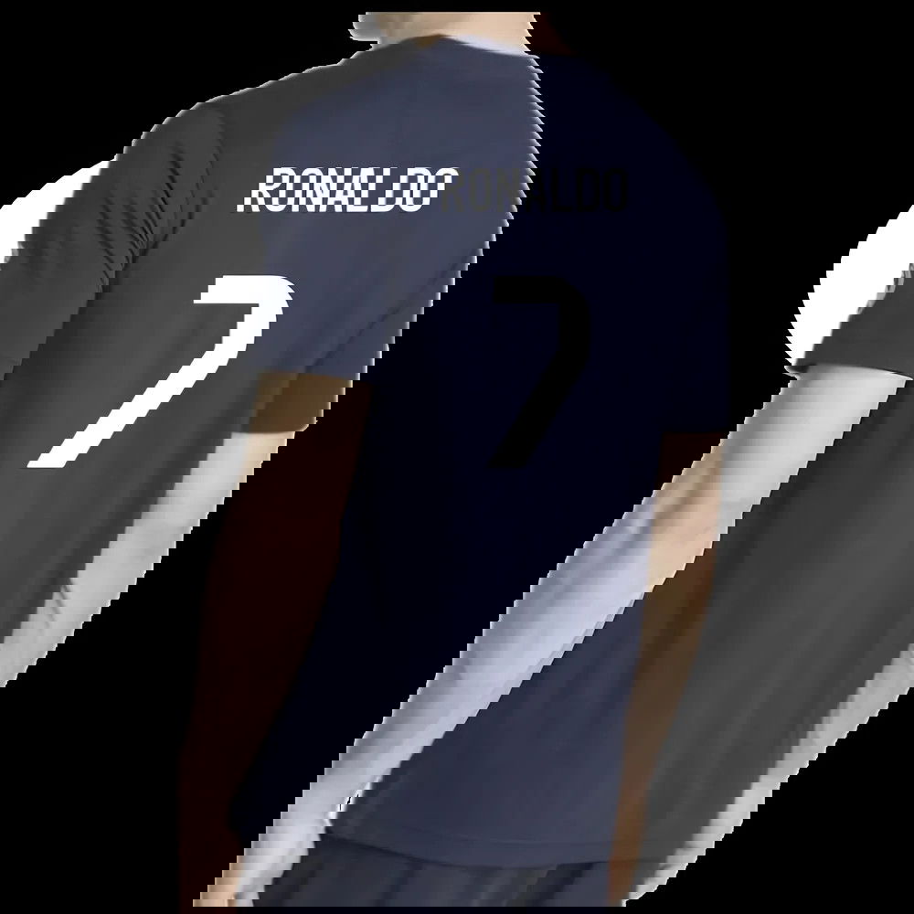 2025-2026 Real Madrid US Tee (Navy) (Ronaldo 7)
